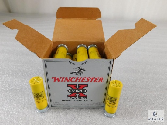 25 Rounds Winchester Heavy Game Loads 20 Gauge 2-3/4" 1 oz 8 Shot Lead Shells