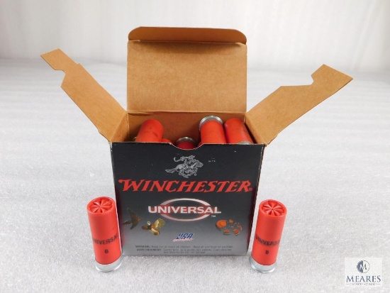 25 Rounds Winchester 12 Gauge 8 Shot 1-1/8 oz 2-3/4" Shotshells