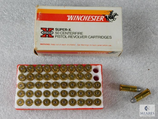 50 Rounds Winchester .38 Long Colt 150 Grain Lead Ammo