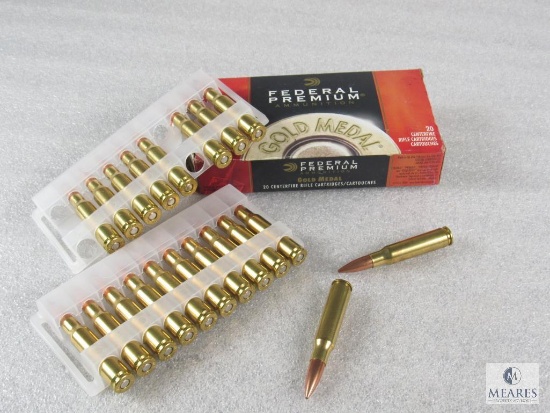 20 Rounds Federal Gold Medal .308 WIN 168 Grain Matchking Ammo