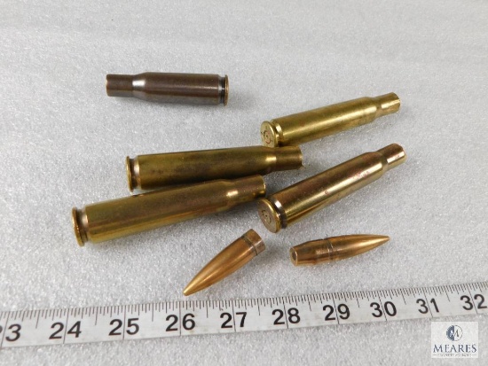 Lot of 5 .50 Caliber Brass