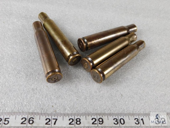 Lot of 5 .50 Caliber Brass
