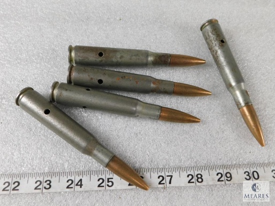 Lot of 5 .50 Caliber "Dummy" Rounds (FOR DISPLAY - NOT LIVE ROUNDS)