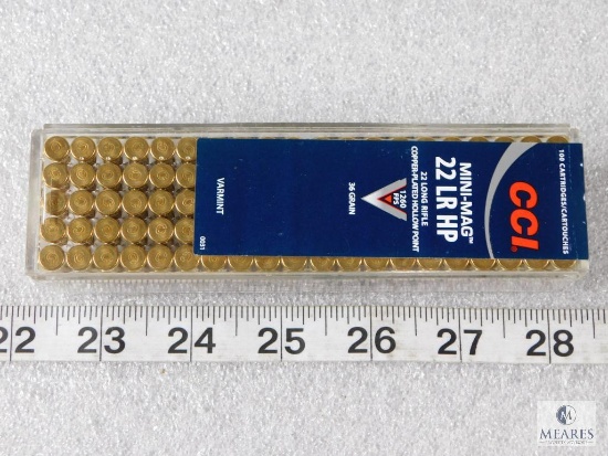 100 Rounds CCI Mini-Mag .22LR HP 36 Grain 1260 FPS Copper Plated HP Ammo