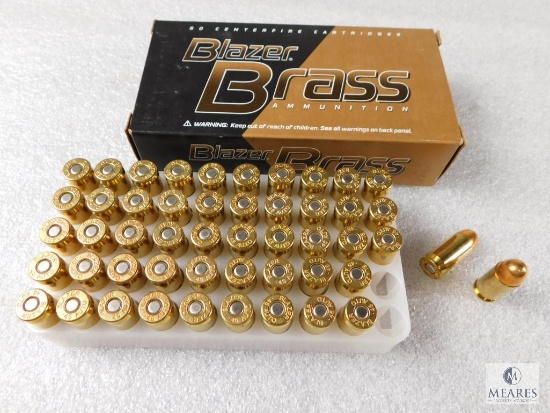 50 Rounds Blazer Brass .45 auto 230 Grain FMJ Ammo