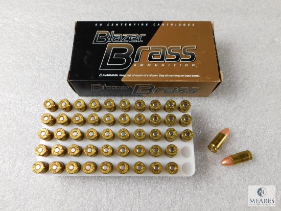 50 Rounds Blazer Brass 9mm Luger 115 Grain FMJ Ammo
