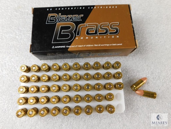 50 Rounds Blazer Brass 9mm Luger 115 Grain FMJ Ammo