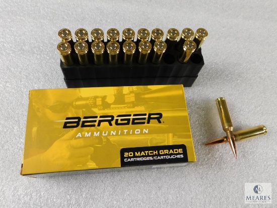 20 Rounds Berger 6.5 Creedmoor 153.5 Grain Long Range Hybrid Ammo