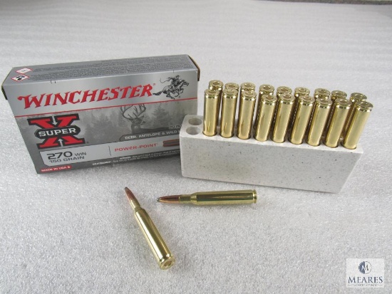 20 Rounds Winchester .270 WIN 150 Grain Power-Point Ammo