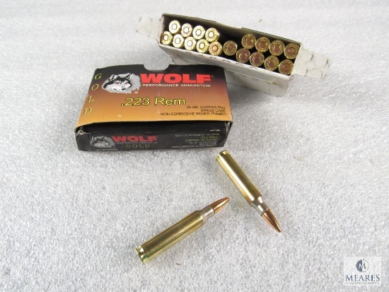 40 Rounds Wolf Gold .223 REM Copper Jacketed 55 Grain Ammo