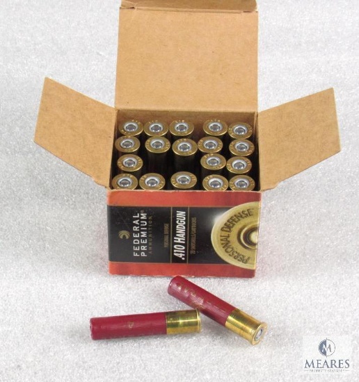 20 Rounds Federal .410 Gauge 2-1/2" 7/16 oz 4 Shot Shells Personal Defense
