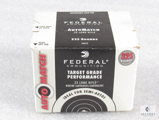 325 Rounds Federal .22LR Target Grade Auto Match Ammo