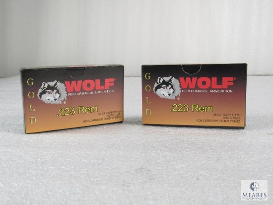 40 Rounds Wolf Gold .223 REM Copper Jacketed 55 Grain Ammo