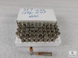 50 Rounds .357 Mag 158 Grain JHP Nickel Ammo - possible reloads