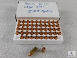 50 Rounds 9mm Di-cut 115 Grain JHP IMI System Ammo - possible reloads