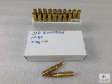 20 Rounds .308 WIN 150 Grain Mag Tip Ammo - possible reloads
