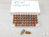 50 Rounds .40 S&W 180 Grain JHP Ammo - possible Reloads
