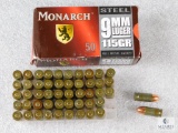 50 Rounds Monarch 9mm Luger 115 Grain Steel Case Ammo