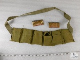 120 Round .30 Cal Carbine on Stripper Clips in Bandolier