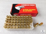 50 Rounds American Eagle 9mm Luger 124 Grain FMJ Ammo