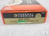 20 Rounds Federal .308 WIN 168 Grain Matchking BTHP Ammo