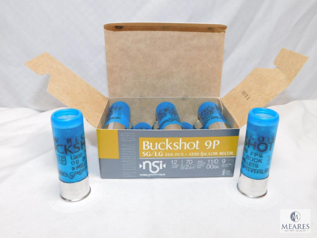 10 Rounds Nobel Sport 12 Gauge Buckshot 23/4" 00 Proxibid