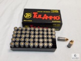 50 rounds Tulammo 9mm ammo. 115 grain FMJ.