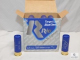 25 Rounds Rio 12 Gauge Shotgun Shells Target Load Blue Steel 2-3/4