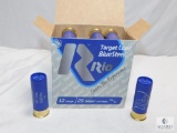 25 Rounds Rio 12 Gauge Shotgun Shells Target Load Blue Steel 2-3/4