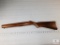 Wood Rifle Stock with Metal Buttplate