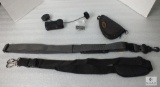 Lot - Rifle Slings, Small Gun Rug, Multi-Tool Holster & Scope Covers
