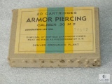 20 Rounds Denver Ordnance Plant Armor Piercing Caliber .30 M2 Ammo