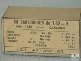 50 Rounds 7.62 / .30 Caliber French Military M-1 Carbine Ammo