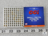 100 Count CCI Small Pistol Primers No.500