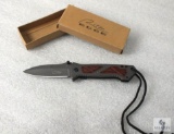 New Rite Edge Tactical Survival Folder Knife with Belt Clip