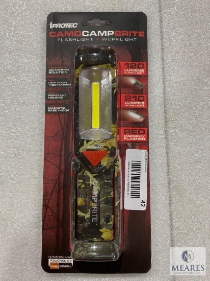 Protec Camo Camp Brite Flashlight and Worklight