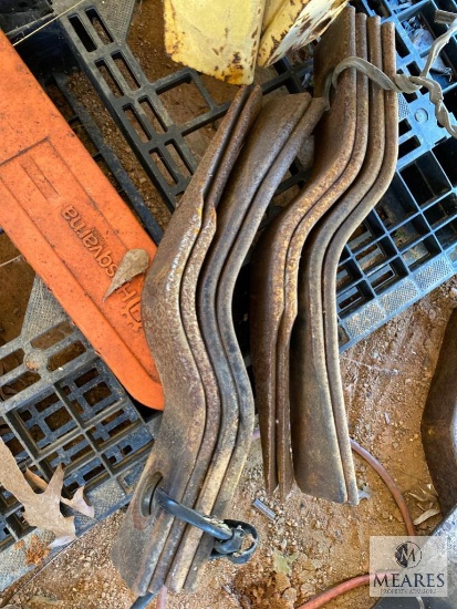 Two Sets of Four Rotary Mower Blades