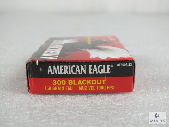 20 rounds Federal AMerican Eagle 300 Blackout ammo. 150 grain FMJ