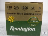 25 rounds Remington Premier Nitro .410 gauge shotgun shells. 2 1/2