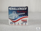 25 rounds Challenger First Class .410 gauge shotgun shells. 2 1/2