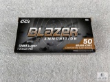 50 rounds CCI Blazer 9mm ammo. 115 grain FMJ