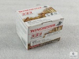 333 rounds Winchester .22 long rifle ammo. 36 grain copper plated hollow point. 1280 FPS