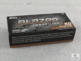 50 rounds CCI Blazer 9mm ammo. 115 grain FMJ