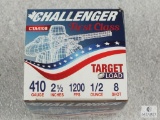 25 rounds Challenger First Class .410 gauge shotgun shells. 2 1/2