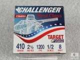 25 rounds Challenger First Class .410 gauge shotgun shells. 2 1/2