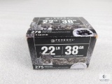 275 rounds Federal .22 long rifle ammo. 38 grain copper plated hollow point. 1260FPS