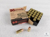 25 rounds Hornady Custom 9mm ammo. 124 grain XTP hollow point for self defense