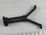 New AR 15 forward grip with spring loaded pop out bipod for bench shooting