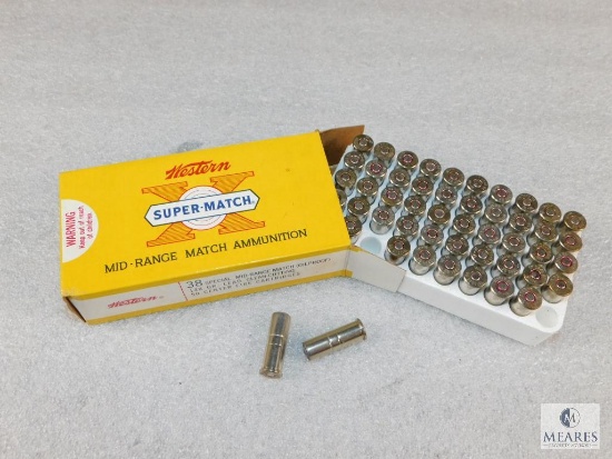50 Rounds Winchester Super-Match .38 Special 148 Grain Lead Mid-Range Clean Cutting Ammo