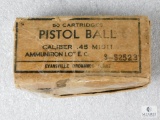 42 Rounds Evansville Ordnance .45 M1911 Pistol Ball Ammo